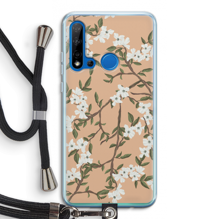 Blossoming spring: Huawei P20 Lite (2019) Transparant Hoesje met koord