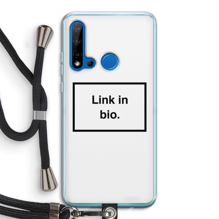 Link in bio: Huawei P20 Lite (2019) Transparant Hoesje met koord
