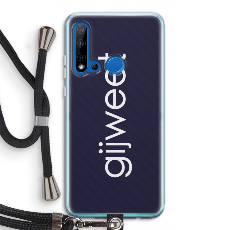 Gijweet: Huawei P20 Lite (2019) Transparant Hoesje met koord