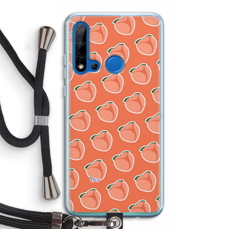 Just peachy: Huawei P20 Lite (2019) Transparant Hoesje met koord