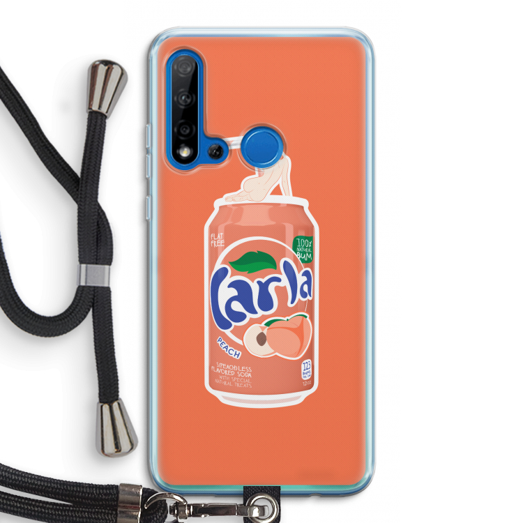 S(peach)less: Huawei P20 Lite (2019) Transparant Hoesje met koord