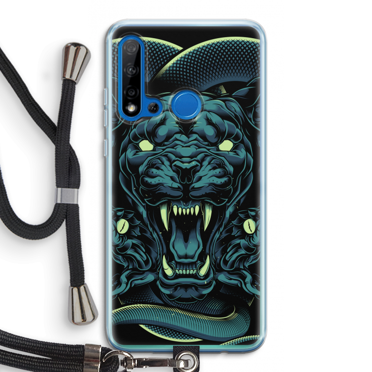 Cougar and Vipers: Huawei P20 Lite (2019) Transparant Hoesje met koord