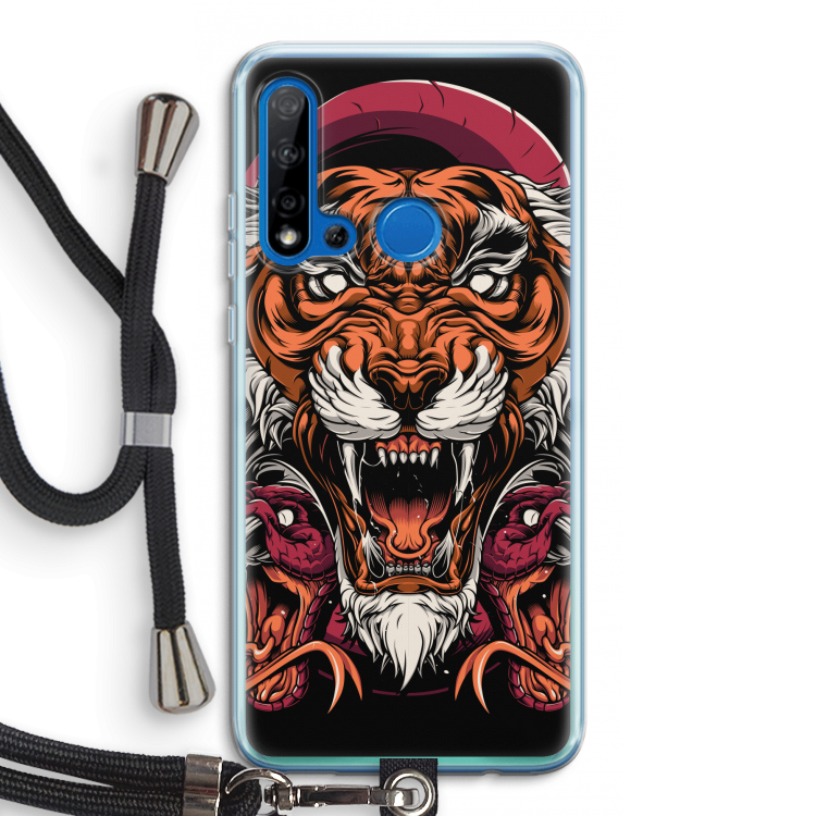 Tiger and Rattlesnakes: Huawei P20 Lite (2019) Transparant Hoesje met koord