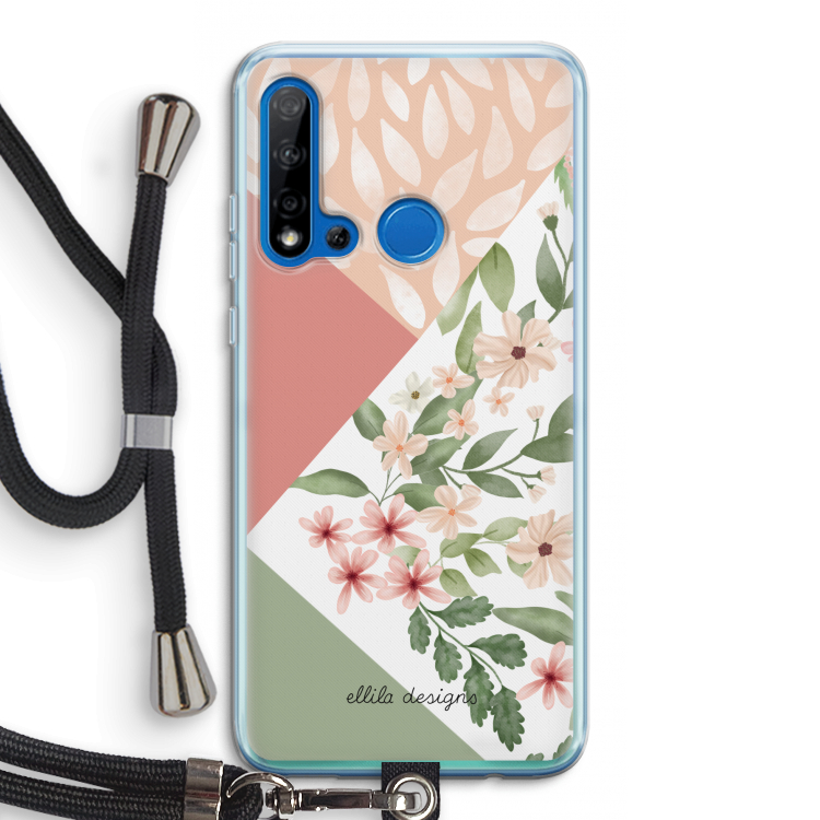 Sweet heaven geometrics: Huawei P20 Lite (2019) Transparant Hoesje met koord