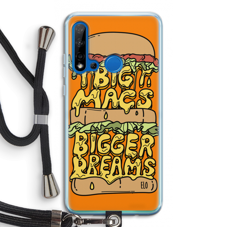 Big Macs Bigger Dreams: Huawei P20 Lite (2019) Transparant Hoesje met koord
