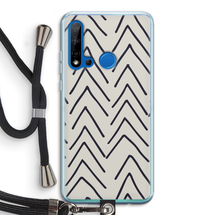 Marrakech Arrows: Huawei P20 Lite (2019) Transparant Hoesje met koord