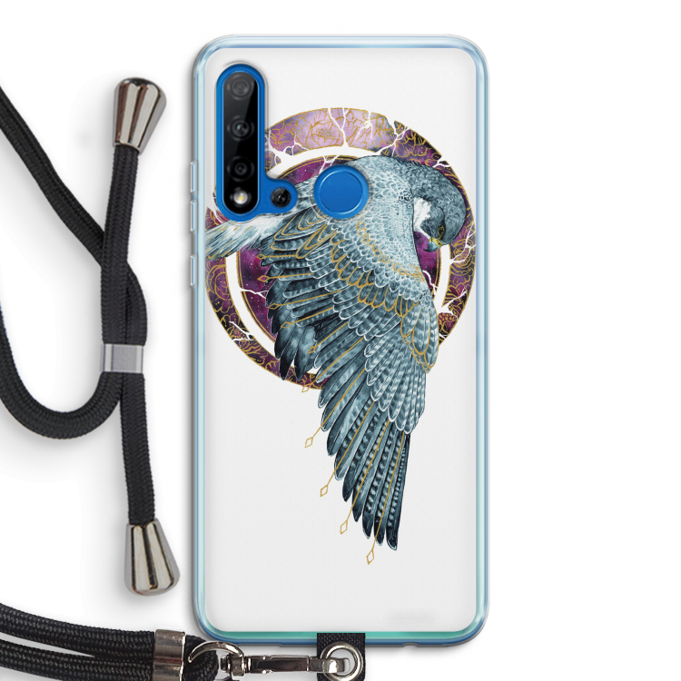 Golden Falcon: Huawei P20 Lite (2019) Transparant Hoesje met koord