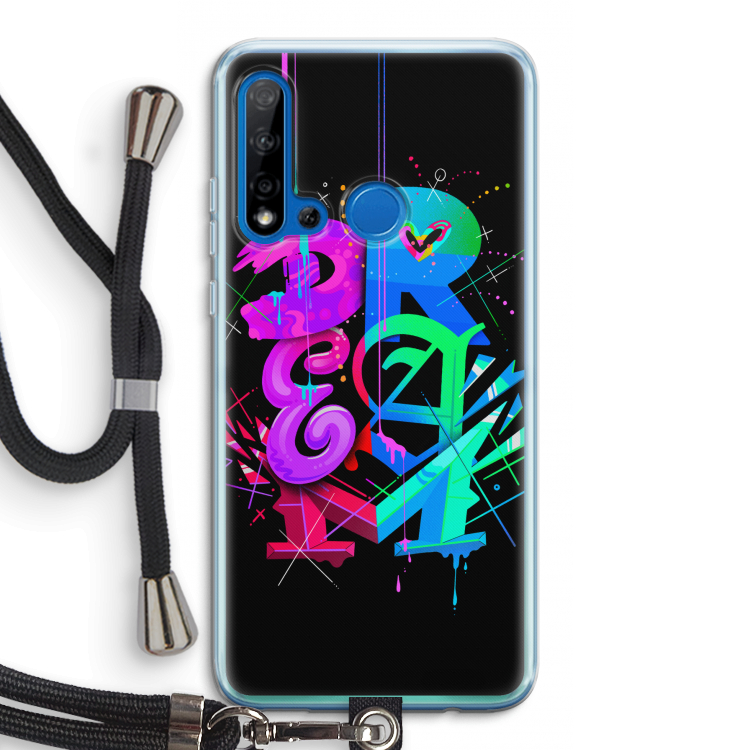 Dream: Huawei P20 Lite (2019) Transparant Hoesje met koord