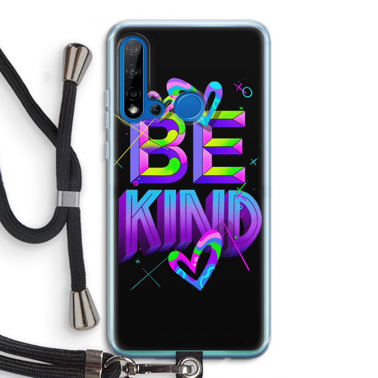 Be Kind: Huawei P20 Lite (2019) Transparant Hoesje met koord