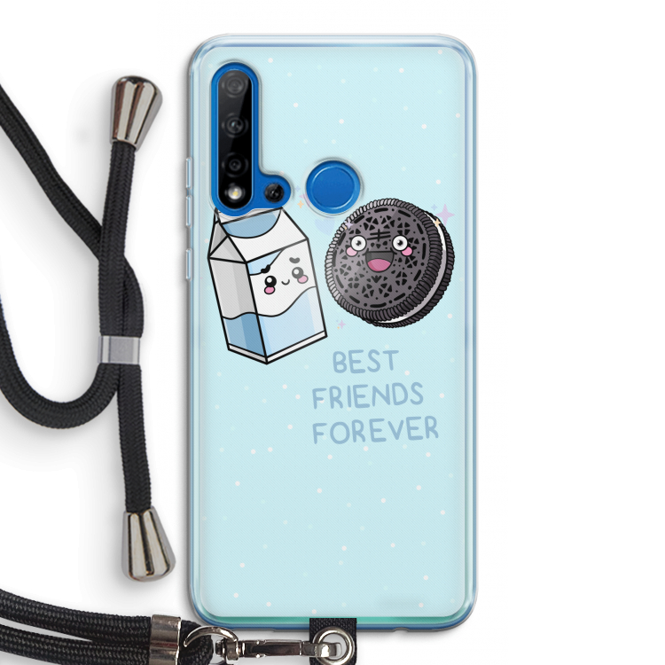 Best Friend Forever: Huawei P20 Lite (2019) Transparant Hoesje met koord