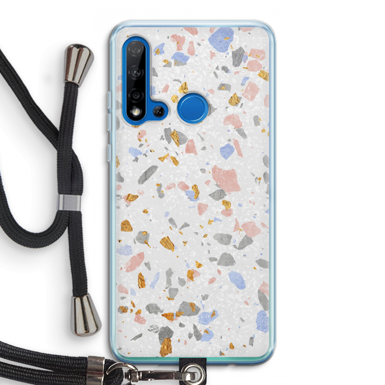 Terrazzo N°8: Huawei P20 Lite (2019) Transparant Hoesje met koord