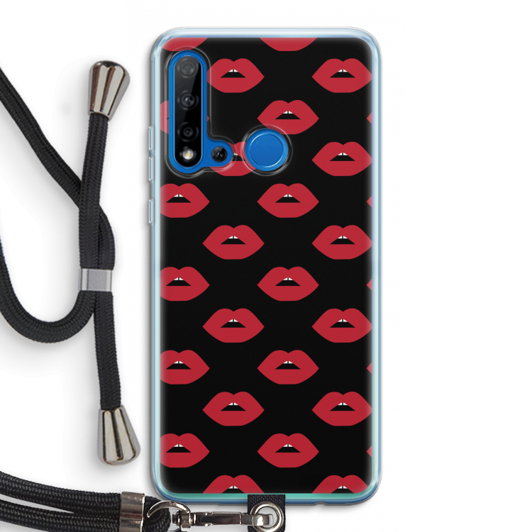 Lips: Huawei P20 Lite (2019) Transparant Hoesje met koord