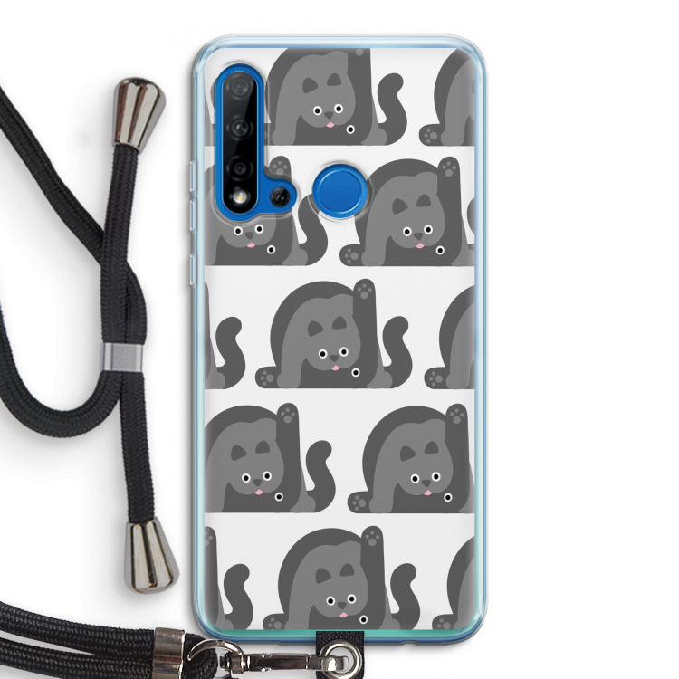 Cats: Huawei P20 Lite (2019) Transparant Hoesje met koord