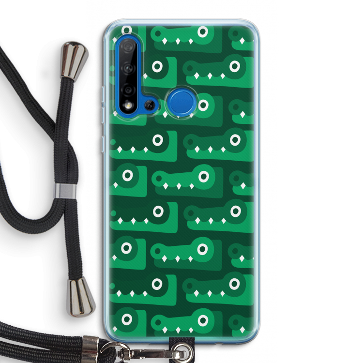 Crocs: Huawei P20 Lite (2019) Transparant Hoesje met koord
