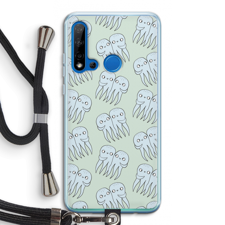 Octopussen: Huawei P20 Lite (2019) Transparant Hoesje met koord