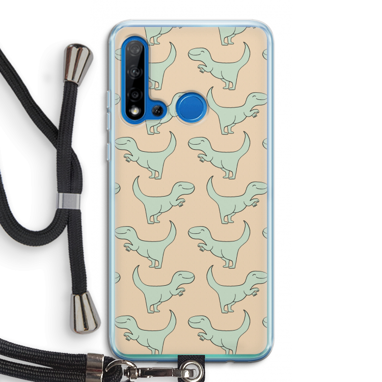 Dinos: Huawei P20 Lite (2019) Transparant Hoesje met koord