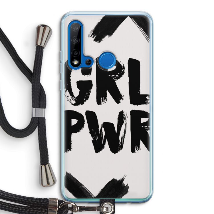 Girl Power #2: Huawei P20 Lite (2019) Transparant Hoesje met koord