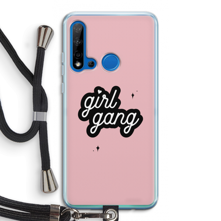 Girl Gang: Huawei P20 Lite (2019) Transparant Hoesje met koord