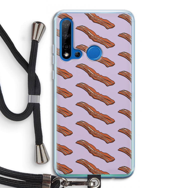 Bacon to my eggs #2: Huawei P20 Lite (2019) Transparant Hoesje met koord