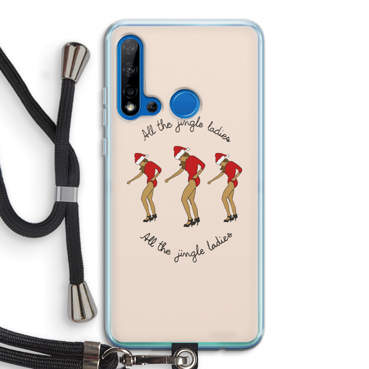 Jingle Ladies: Huawei P20 Lite (2019) Transparant Hoesje met koord