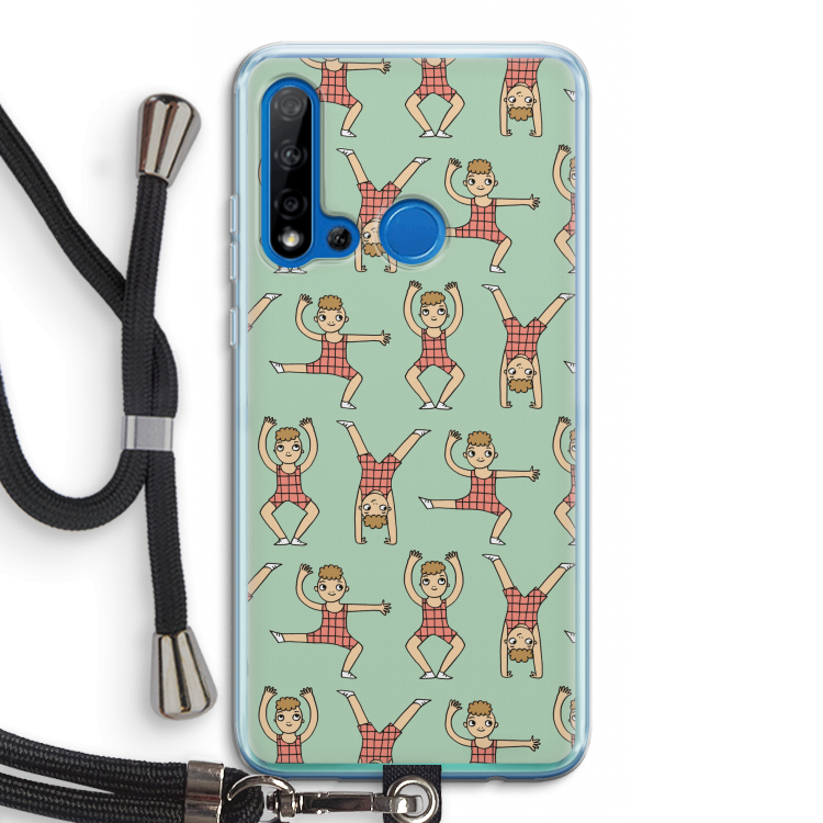 Gymboys: Huawei P20 Lite (2019) Transparant Hoesje met koord