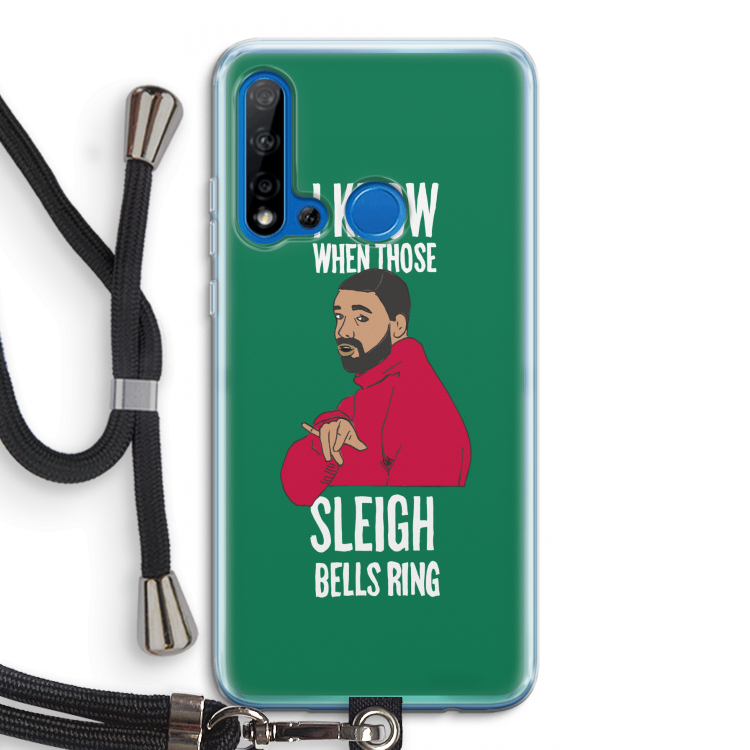 Sleigh Bells Ring: Huawei P20 Lite (2019) Transparant Hoesje met koord