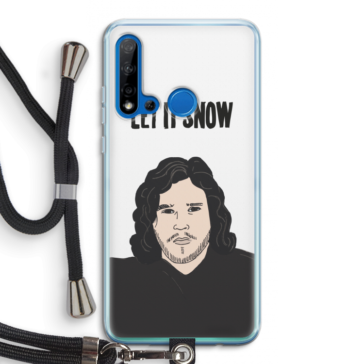 Let It Snow: Huawei P20 Lite (2019) Transparant Hoesje met koord