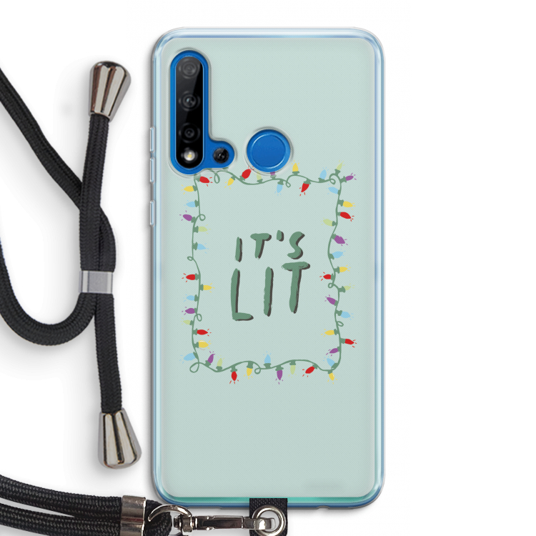It's Lit: Huawei P20 Lite (2019) Transparant Hoesje met koord