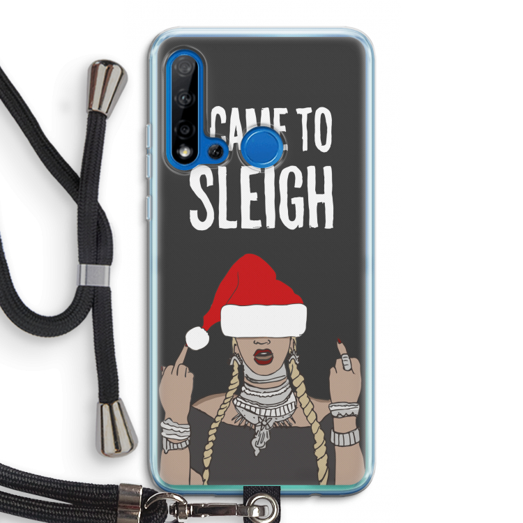 Came To Sleigh: Huawei P20 Lite (2019) Transparant Hoesje met koord