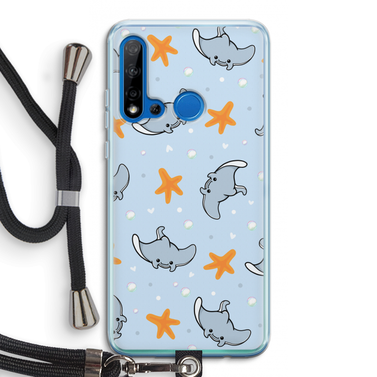 Manta: Huawei P20 Lite (2019) Transparant Hoesje met koord