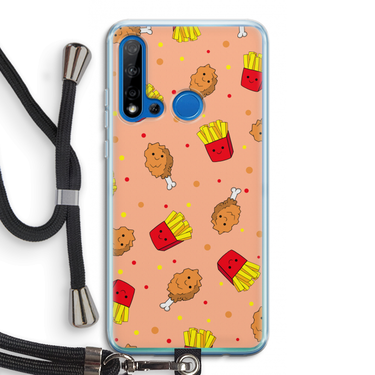 Chicken 'n Fries: Huawei P20 Lite (2019) Transparant Hoesje met koord