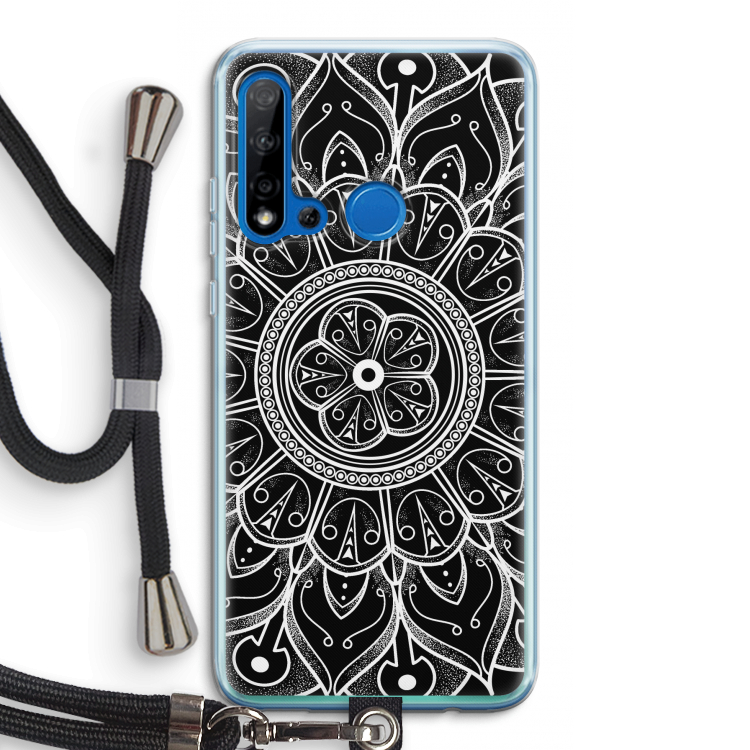Roses Are Red: Huawei P20 Lite (2019) Transparant Hoesje met koord