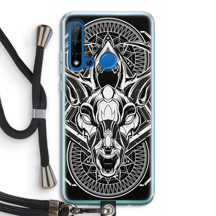 Oh Deer: Huawei P20 Lite (2019) Transparant Hoesje met koord