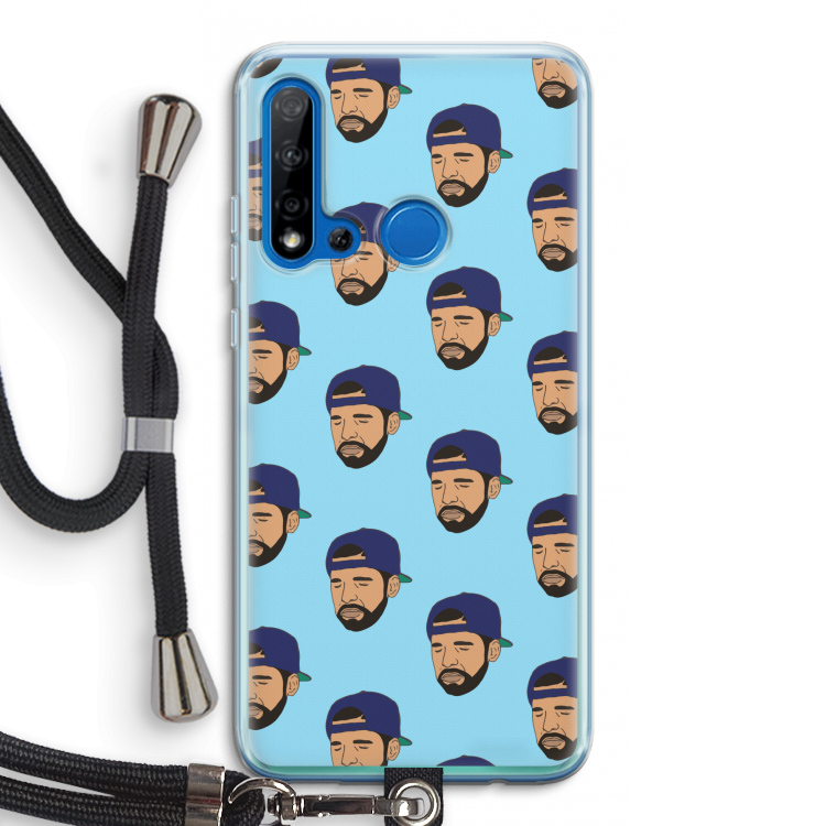 Drake Away: Huawei P20 Lite (2019) Transparant Hoesje met koord