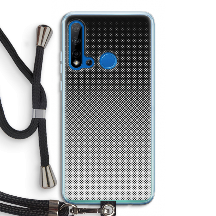 Musketon Halftone: Huawei P20 Lite (2019) Transparant Hoesje met koord