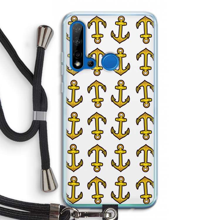 Musketon Anchor: Huawei P20 Lite (2019) Transparant Hoesje met koord