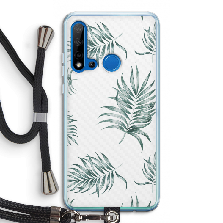 Simple leaves: Huawei P20 Lite (2019) Transparant Hoesje met koord