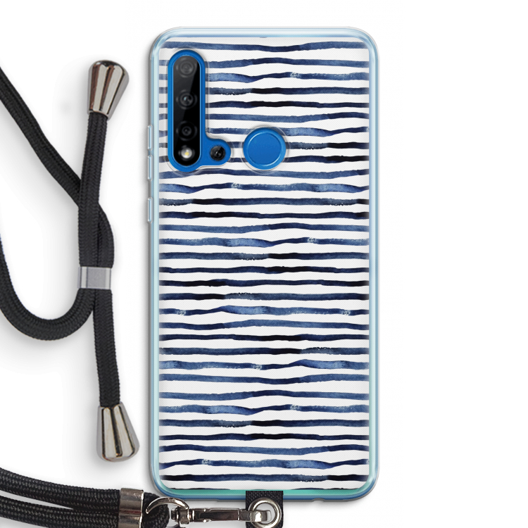 Verrassende lijnen: Huawei P20 Lite (2019) Transparant Hoesje met koord