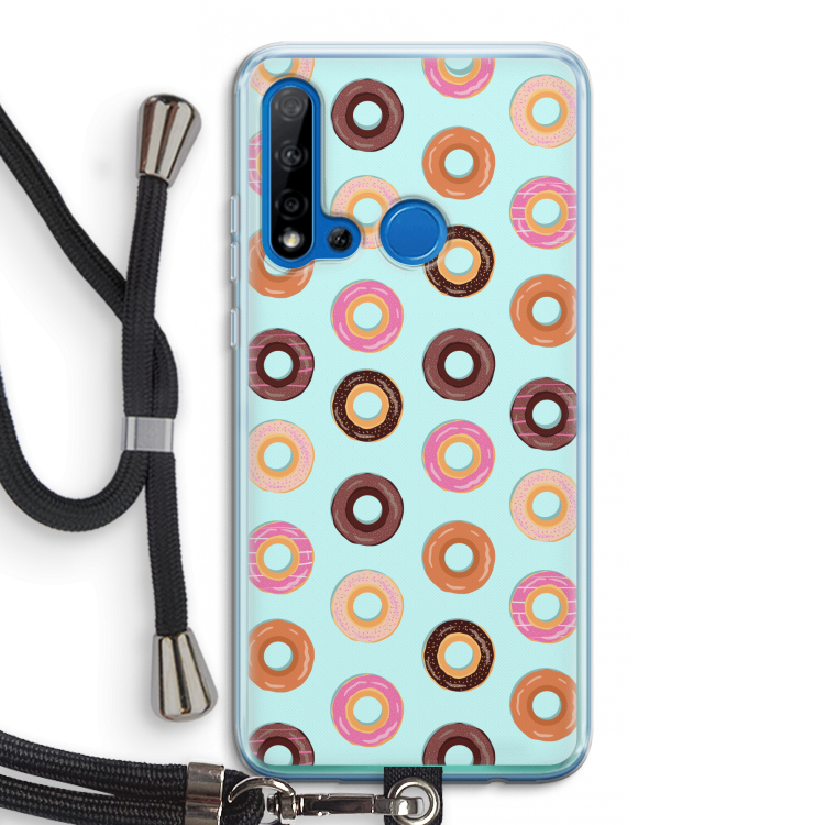 Donuts: Huawei P20 Lite (2019) Transparant Hoesje met koord