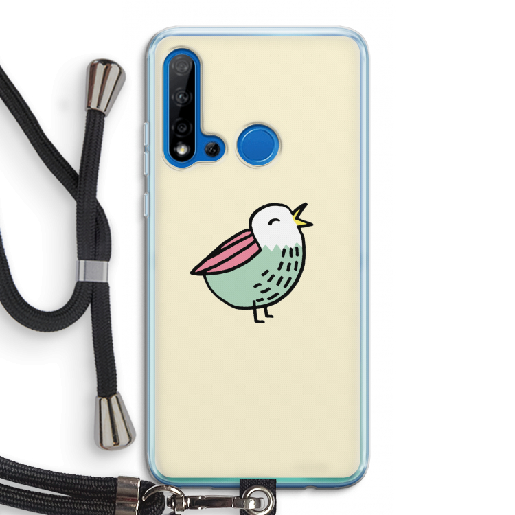 Birdy: Huawei P20 Lite (2019) Transparant Hoesje met koord