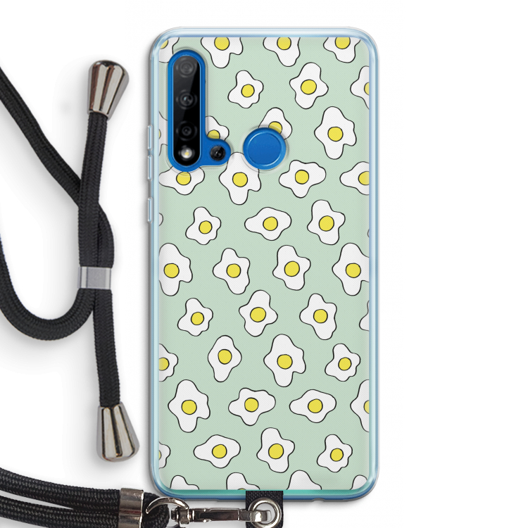 Spiegeleitjes: Huawei P20 Lite (2019) Transparant Hoesje met koord