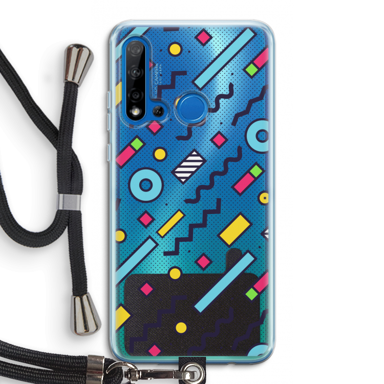 8-bit N°8: Huawei P20 Lite (2019) Transparant Hoesje met koord