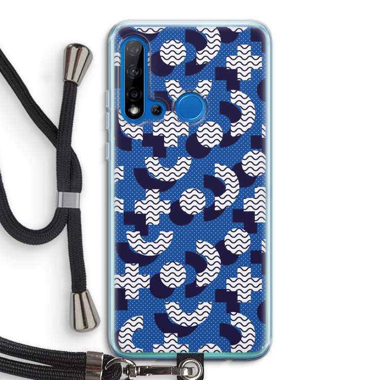 8-bit N°5: Huawei P20 Lite (2019) Transparant Hoesje met koord