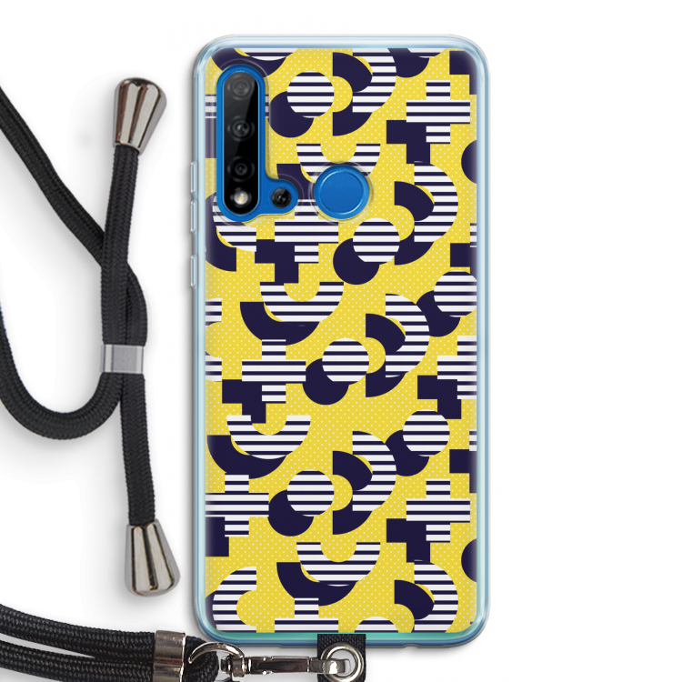 8-bit N°3: Huawei P20 Lite (2019) Transparant Hoesje met koord