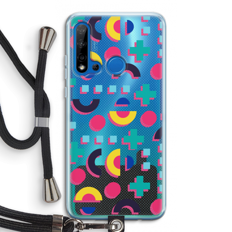 8-bit N°2: Huawei P20 Lite (2019) Transparant Hoesje met koord