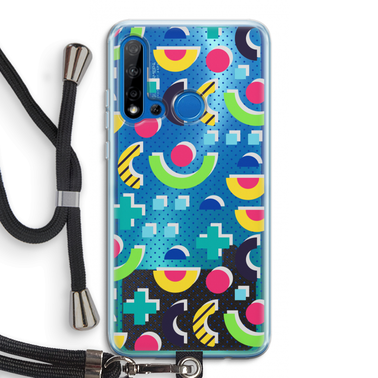 8-bit N°1: Huawei P20 Lite (2019) Transparant Hoesje met koord