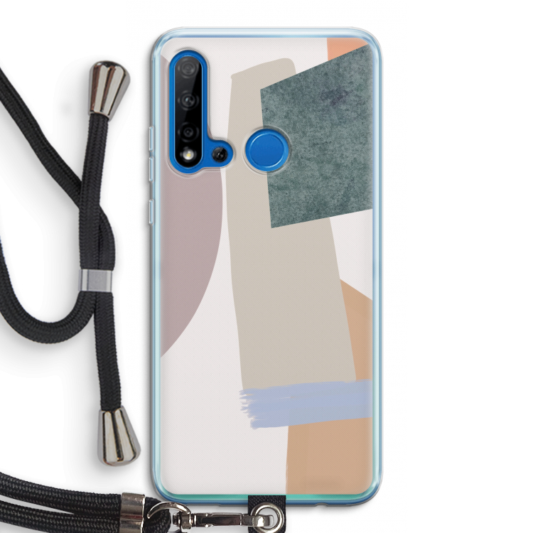 Lindo: Huawei P20 Lite (2019) Transparant Hoesje met koord