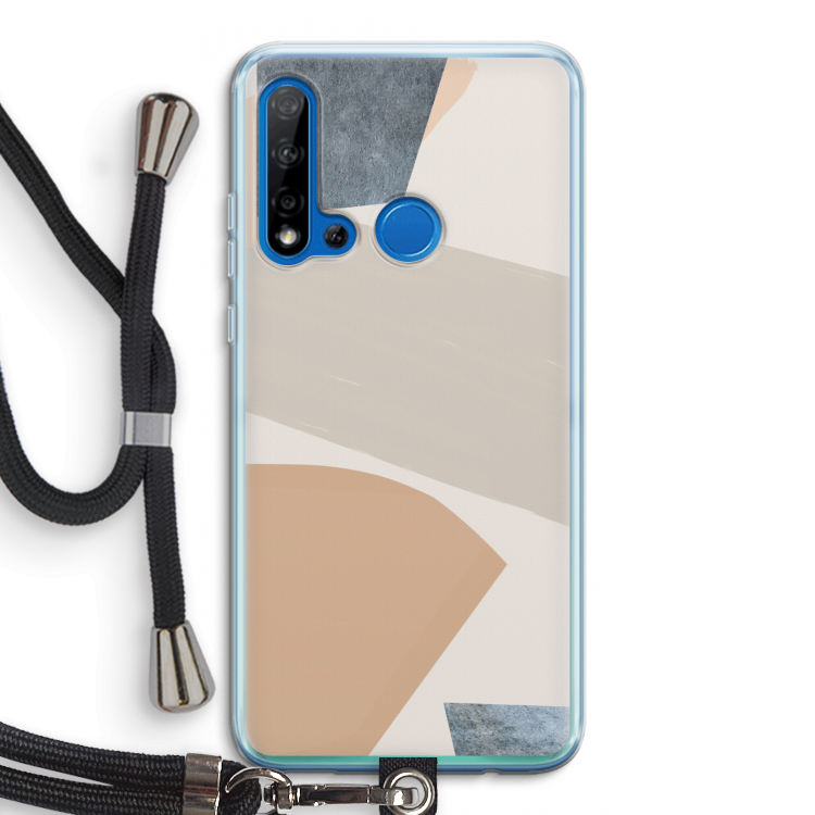 Formo: Huawei P20 Lite (2019) Transparant Hoesje met koord