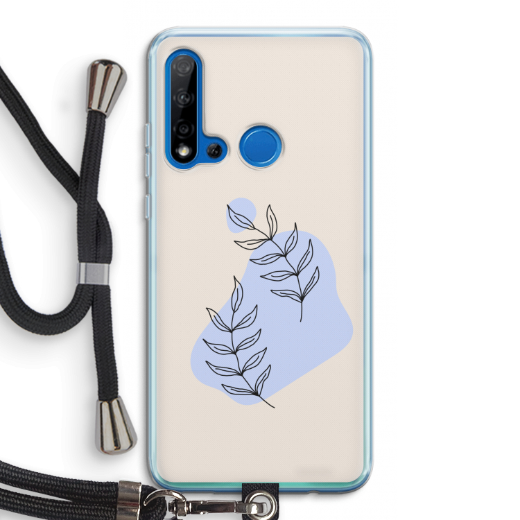 Leaf me if you can: Huawei P20 Lite (2019) Transparant Hoesje met koord