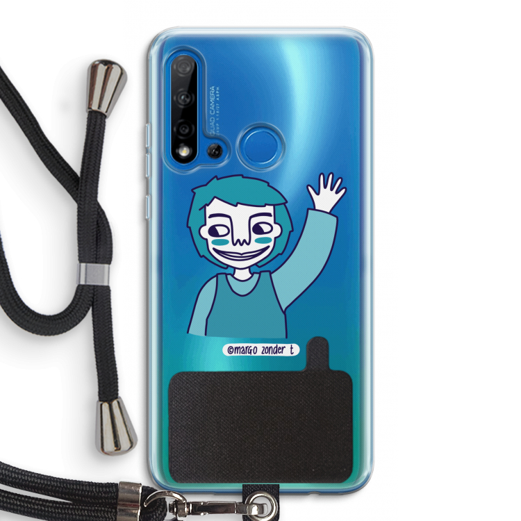 Zwaai: Huawei P20 Lite (2019) Transparant Hoesje met koord